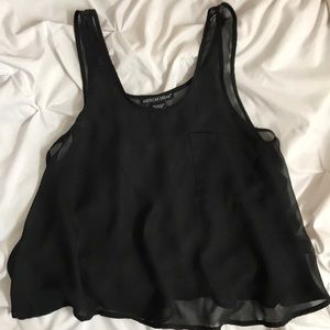 black sheer tank top
